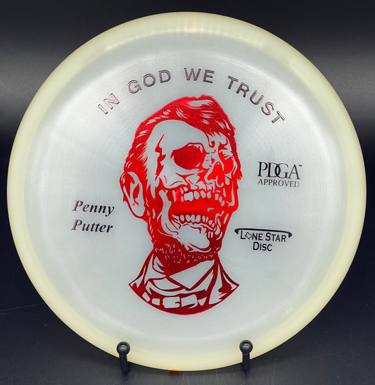 Friday the 13th edition Glow Penny Putter | Lone Star Disc | Disc Golf Disc | Putter